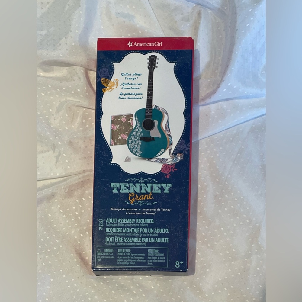 American Girl Doll with Blue Guitar